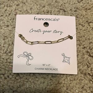 Francesca's Collections Gold Link Necklace